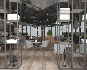 Cafe Restaurant Tasarımı